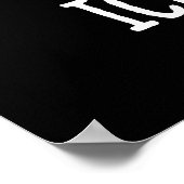 Eiscreme Funny Ice Cone Pun Dark BG Poster (Ecke)