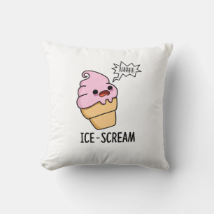 Eiscreme Funny Ice Cone Pun Kissen
