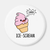 Eiscreme Funny Ice Cone Pun Magnet (Vorne)