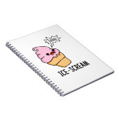 Eiscreme Funny Ice Cone Pun Notizblock (Rechte Seite)