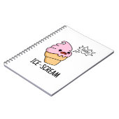 Eiscreme Funny Ice Cone Pun Notizblock (Linke Seite)