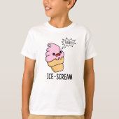 Eiscreme Funny Ice Cone Pun T-Shirt (Vorderseite)