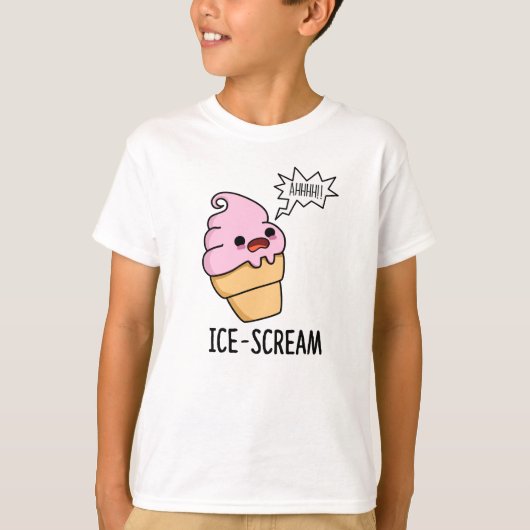 Eiscreme Funny Ice Cone Pun T-Shirt (Vorderseite)