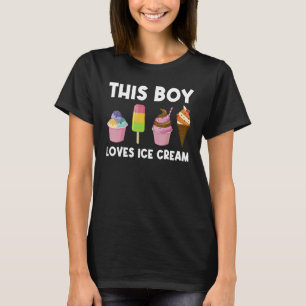 Eiscreme für Jungen Kinder Eiscreme Kostüm T-Shirt