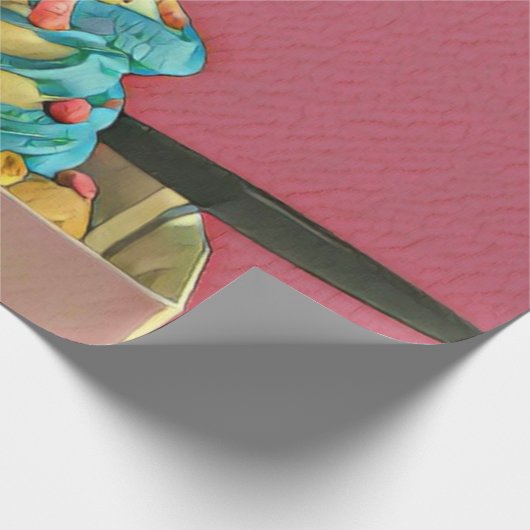 Eiscreme für Kinder Geschenkpapier (Ecke)