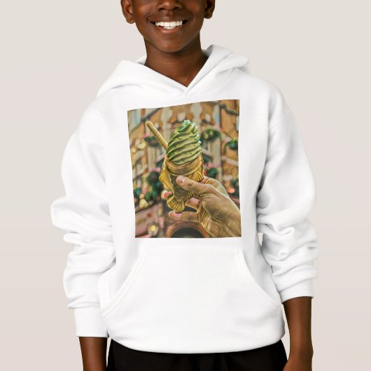 Eiscreme für Kinder Hoodie (Vorderseite)