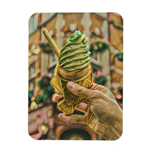 Eiscreme für Kinder Magnet (Vertikal)