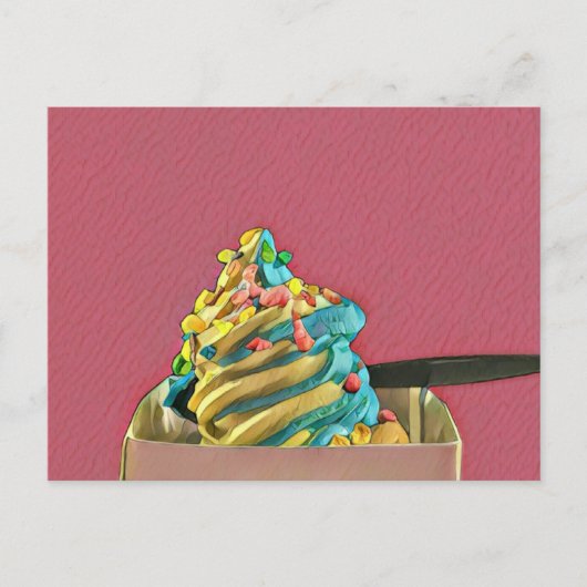 Eiscreme für Kinder Postkarte (Vorderseite)
