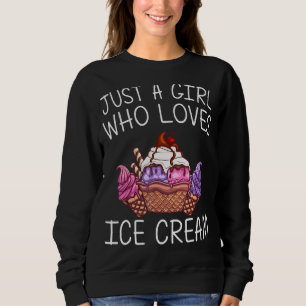 Eiscreme für Mädchen Kinder Ice Creme Feinschmecke Sweatshirt