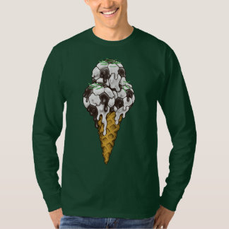Eiscreme-Fußballball-T - Shirt