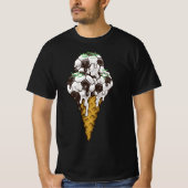 Eiscreme-Fußballball-T - Shirt (Vorderseite)