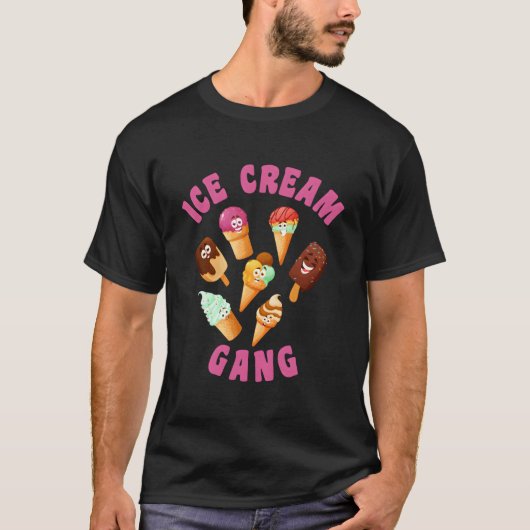 Eiscreme-Gang Eiscreme T-Shirt (Vorderseite)