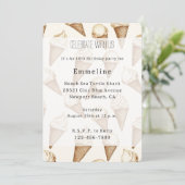 Eiscreme Geburtstag Einladung (Stehend Vorderseite)