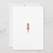 Eiscreme-Geburtstag Einladung (Rückseite)