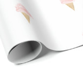 Eiscreme Geburtstag Weihnachtsweihnachtscreme Part Geschenkpapier (Rolleneckpunkt)