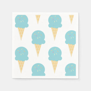 Eiscreme-Geburtstagsfeier-Kegel Serviette
