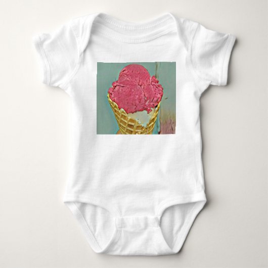 Eiscreme Geburtstagsgeschenk Baby Strampler (Vorderseite)