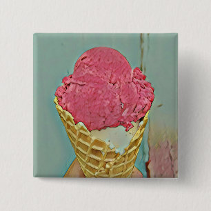 Eiscreme Geburtstagsgeschenk Button
