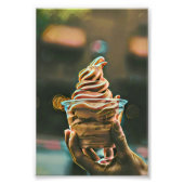 Eiscreme Geburtstagsgeschenk Fotodruck (Vorne)