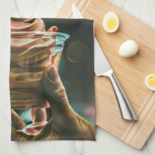 Eiscreme Geburtstagsgeschenk Geschirrtuch (Viertel Falte)