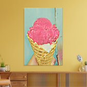 Eiscreme Geburtstagsgeschenk Leinwanddruck (Insitu (Wohnzimmer))