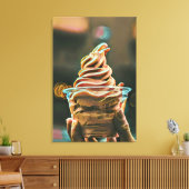 Eiscreme Geburtstagsgeschenk Leinwanddruck (Insitu (Wohnzimmer))