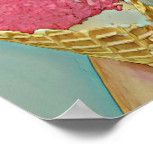 Eiscreme Geburtstagsgeschenk Poster (Ecke)