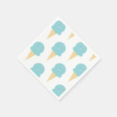 Eiscreme Geburtstagsparty Condes Serviette (Ecke)