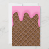 Eiscreme-Geburtstagsparty Einladung (Rückseite)