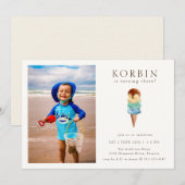 Eiscreme Geburtstagsparty Foto Einladung (Vorne/Hinten)