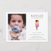 Eiscreme Geburtstagsparty Foto Einladung (Vorne/Hinten)