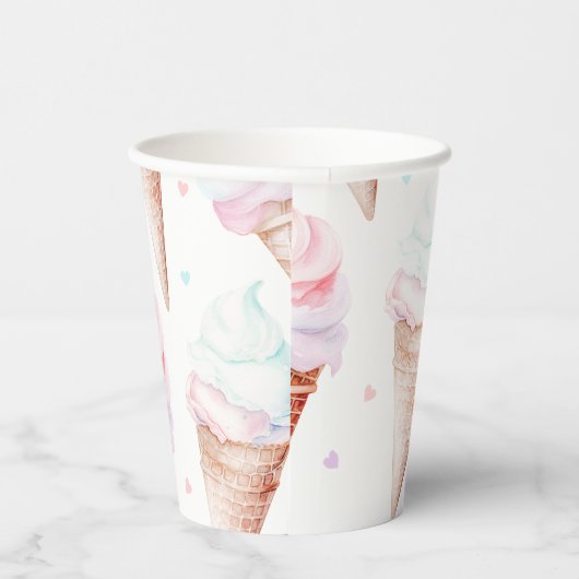 Eiscreme Geburtstagsparty Pappbecher (Rechts)