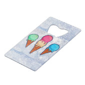 Eiscreme Geldbeutel Flaschenöffner (Rückseite Schrägansicht)