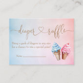 Eiscreme-Gender-Enthüllung Was ist der Schuh? Begleitkarte (Vorderseite)