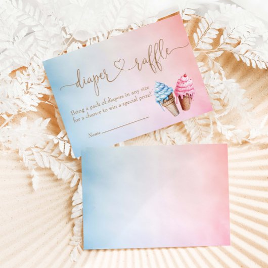 Eiscreme-Gender-Enthüllung Was ist der Schuh? Begleitkarte