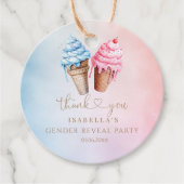 Eiscreme-Gender-Enthüllung Was ist der Schuh? Geschenkanhänger (Vorderseite)