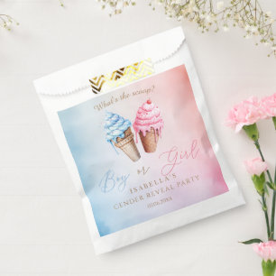 Eiscreme-Gender-Enthüllung Was ist der Schuh? Geschenktütchen