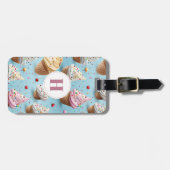 Eiscreme-Gepäckmarke Gepäckanhänger (Vorderseite horizontal)