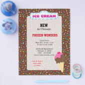 Eiscreme-Geschäft Flyer (Einzeln)