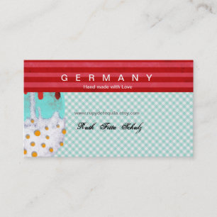 Eiscreme-Geschäftskarte Visitenkarte