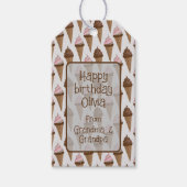 Eiscreme Geschenkanhänger (Vorderseite)