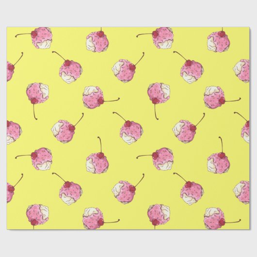 Eiscreme Geschenkpapier (Flach)