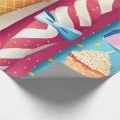 Eiscreme Geschenkpapier (Ecke)