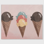 Eiscreme Geschenkpapier (Flach)