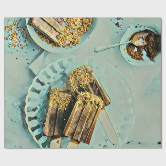 Eiscreme Geschenkpapier (Flach)