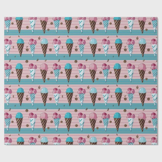 Eiscreme Geschenkpapier (Flach)
