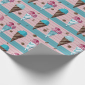 Eiscreme Geschenkpapier (Ecke)