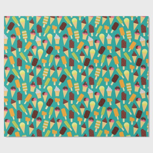 Eiscreme Geschenkpapier (Flach)