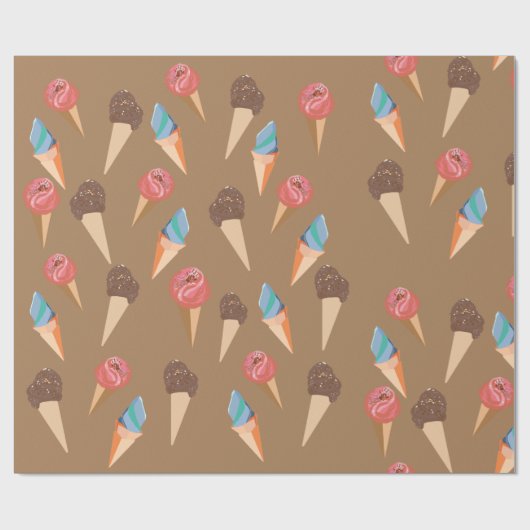 Eiscreme Geschenkpapier (Flach)