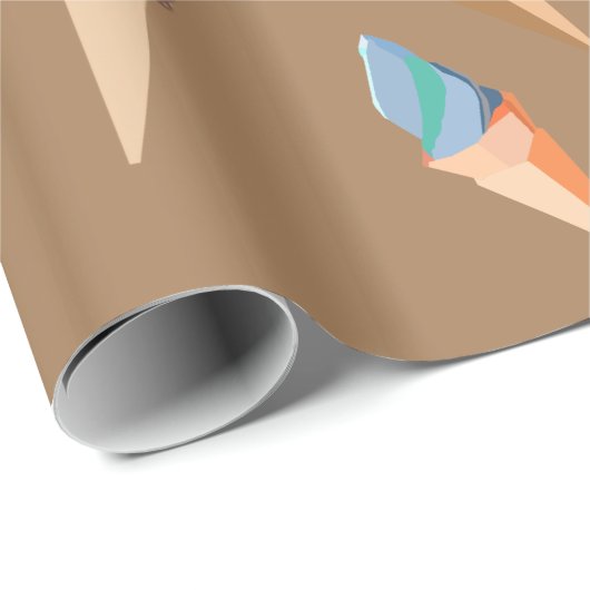 Eiscreme Geschenkpapier (Rolleneckpunkt)